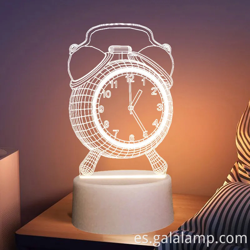 Luz nocturna de graduación 3D - Lámpara acrílica luminosa creativa